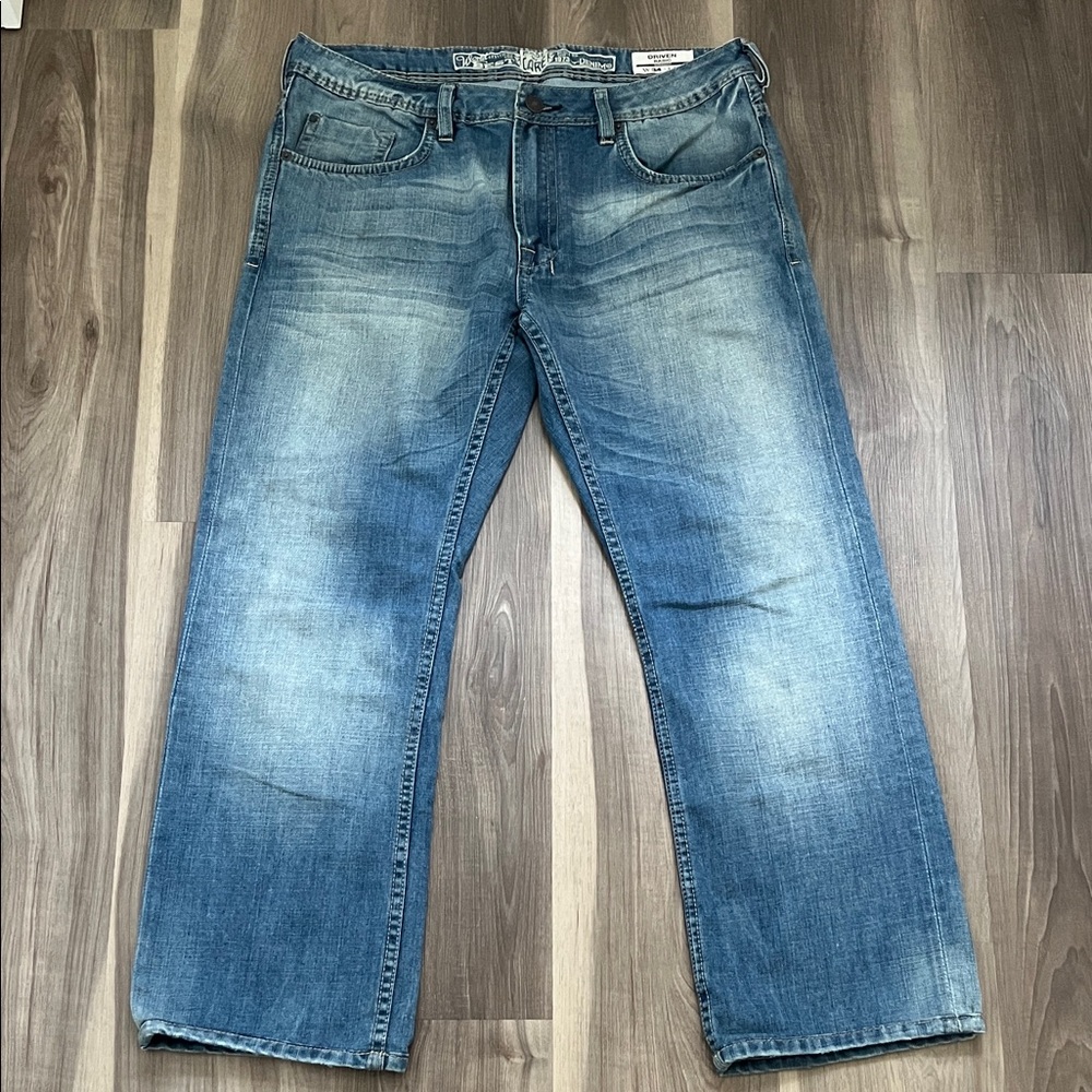 Buffalo David Bitton Men's Relaxed Jeans - Light Blue Wash